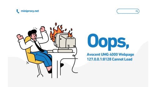 Avocent UMG 4000 Webpage 127.0.0.18128 Cannot Load